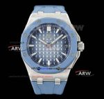 APP Factory Audemars Piguet Royal Oak Offshore Smoked Blue Dial Replica Watch 